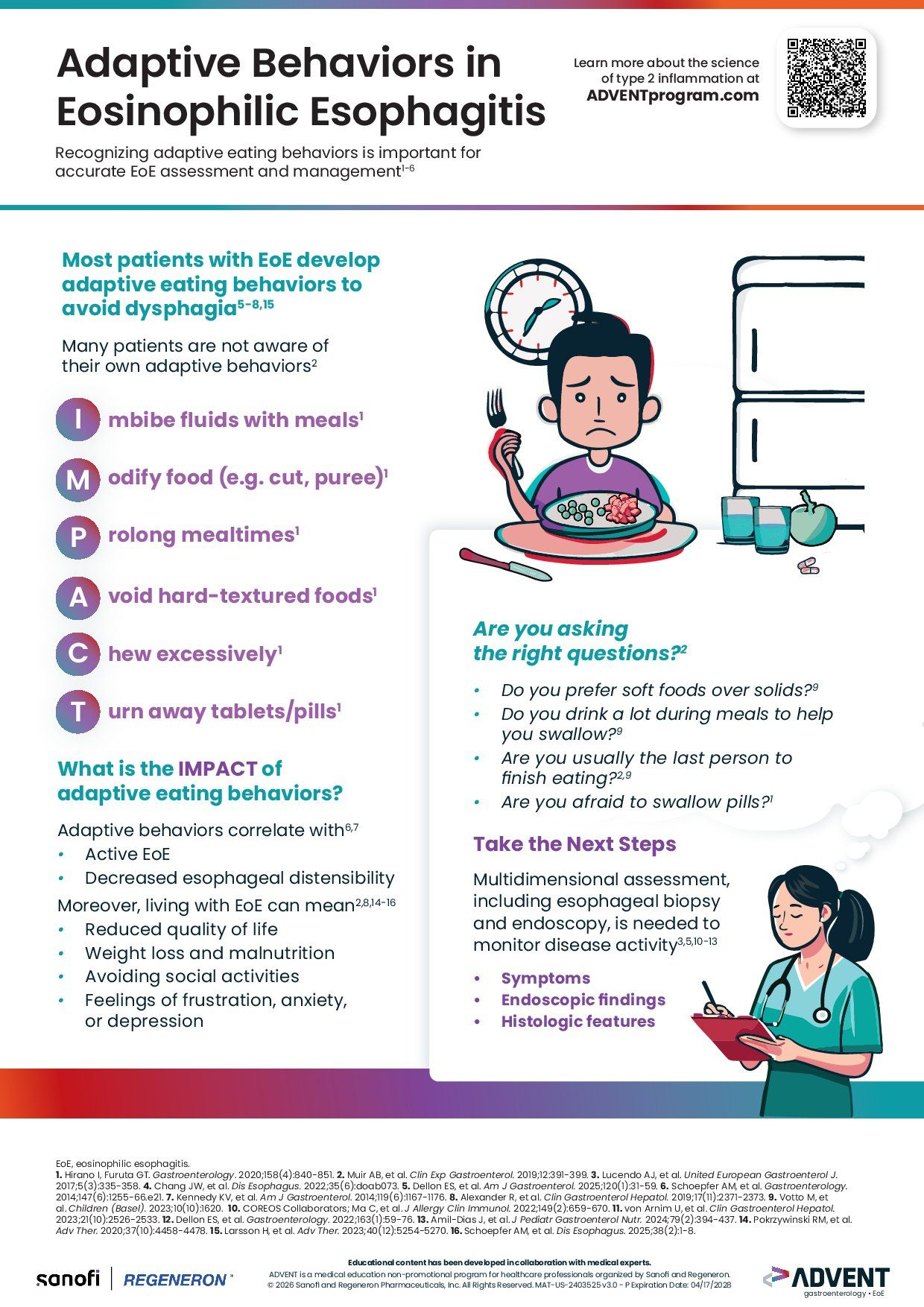 Adaptive Behaviors in EoE Infographic